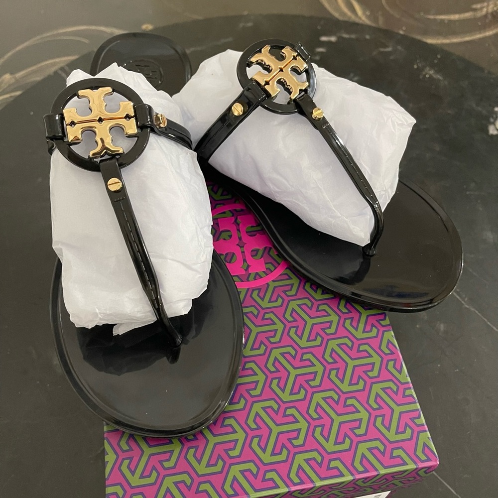 NIB Tory Burch Flip Flops, size 8